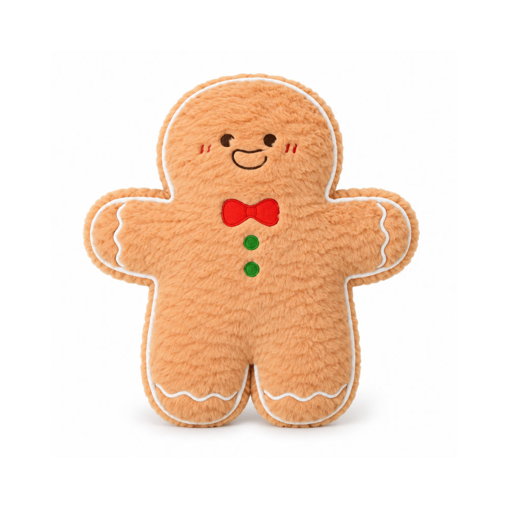 Holly Days Christmas Collection Shaped Cushion - GINGERBREAD MAN